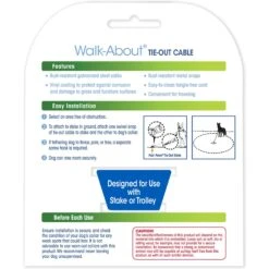 Four Paws Medium Weight Tie Out Cable -PetSafe Kong Shop 67702 PT3. AC SS1800 V1627349829