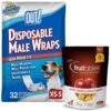 OUT! Disposable Male Dog Wraps & Fruitables Crispy Bacon & Apple Flavor Dog Treats