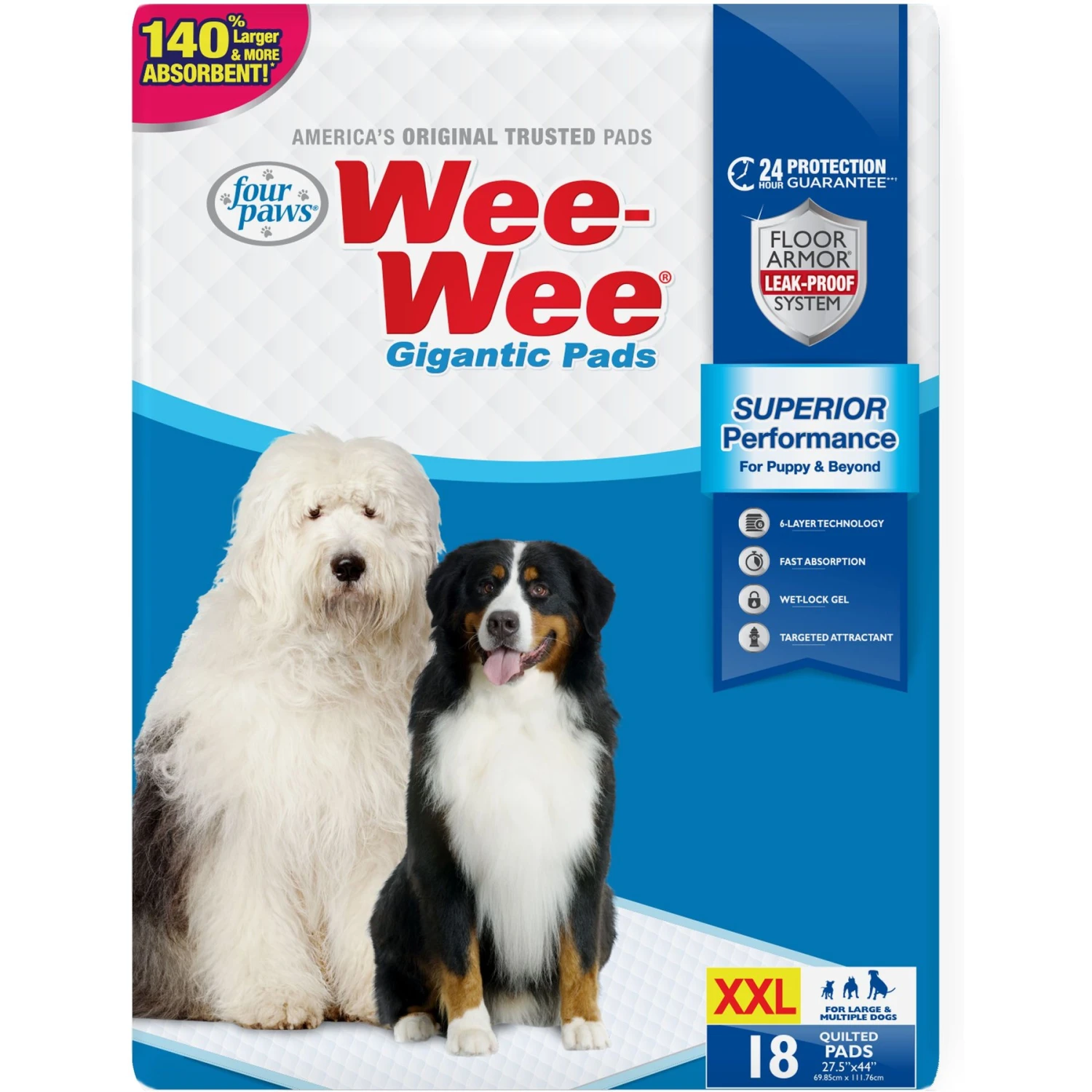 Four Paws Wee-Wee Gigantic Dog Training Pads 1 Four Paws Wee-Wee Gigantic Dog Training Pads