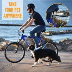 Malabi Carbon Fiber Bicycle Attachment Rotating Dog Bike Leash -PetSafe Kong Shop 678918 PT5. AC SS1800 V1666296417