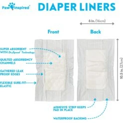 Paw Inspired Disposable Dog Diaper Liners -PetSafe Kong Shop 679798 PT1. AC SS1800 V1667355341