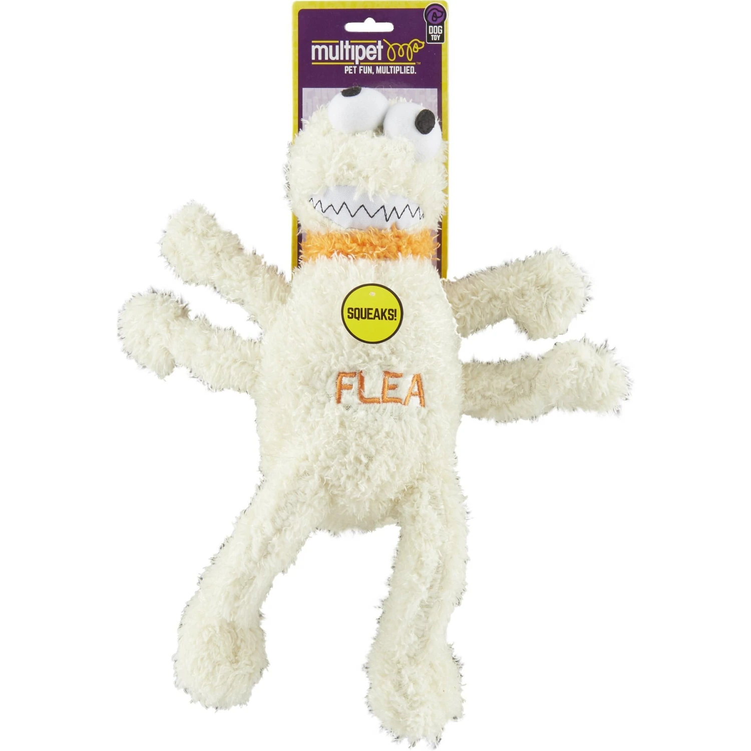 Multipet Flea & Tick Squeaky Plush Dog Toy 2 Multipet Flea & Tick Squeaky Plush Dog Toy - Image 2