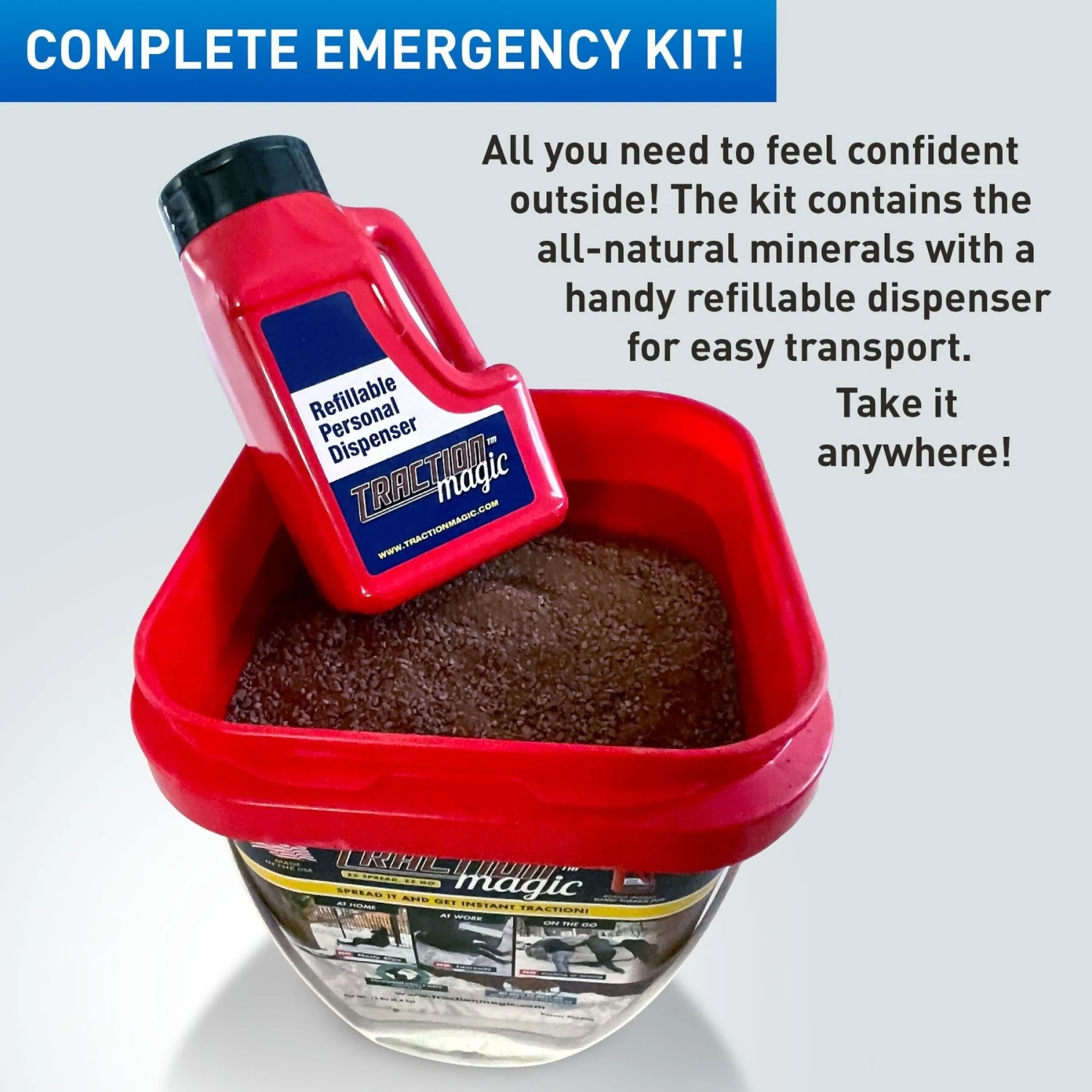 Traction Magic Anti Slip Agent Dog & Cat Poop Bags, 15-lb Bucket, 2 Count 5 Traction Magic Anti Slip Agent Dog & Cat Poop Bags, 15-lb Bucket, 2 Count - Image 5