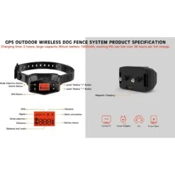 GroovyPets GPS Wireless Fence Containment System Rechargeable Shock Dog Training Collars -PetSafe Kong Shop 684702 PT4. AC SS1800 V1667343734