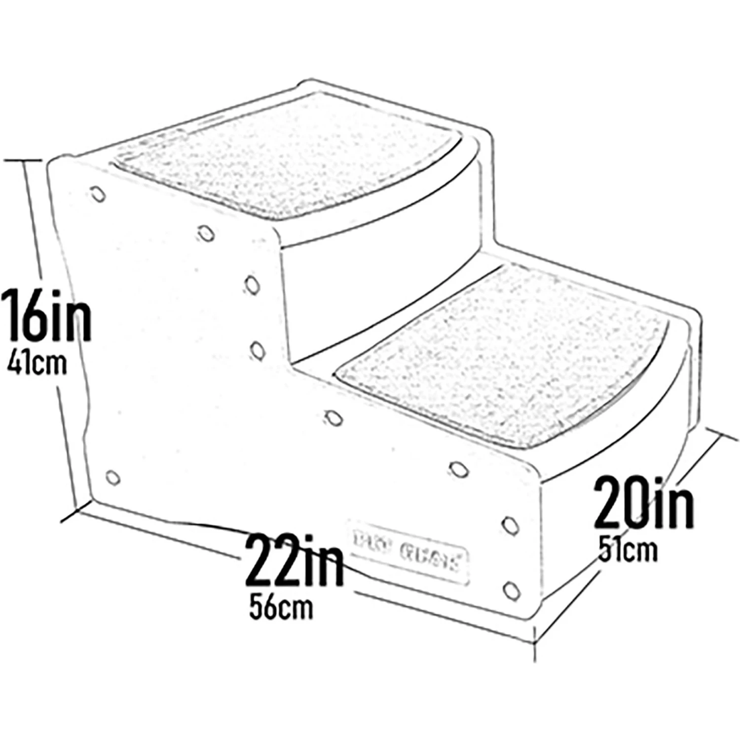 Pet Gear Easy Step II Extra Wide Cat & Dog Stairs 2 Pet Gear Easy Step II Extra Wide Cat & Dog Stairs - Image 2
