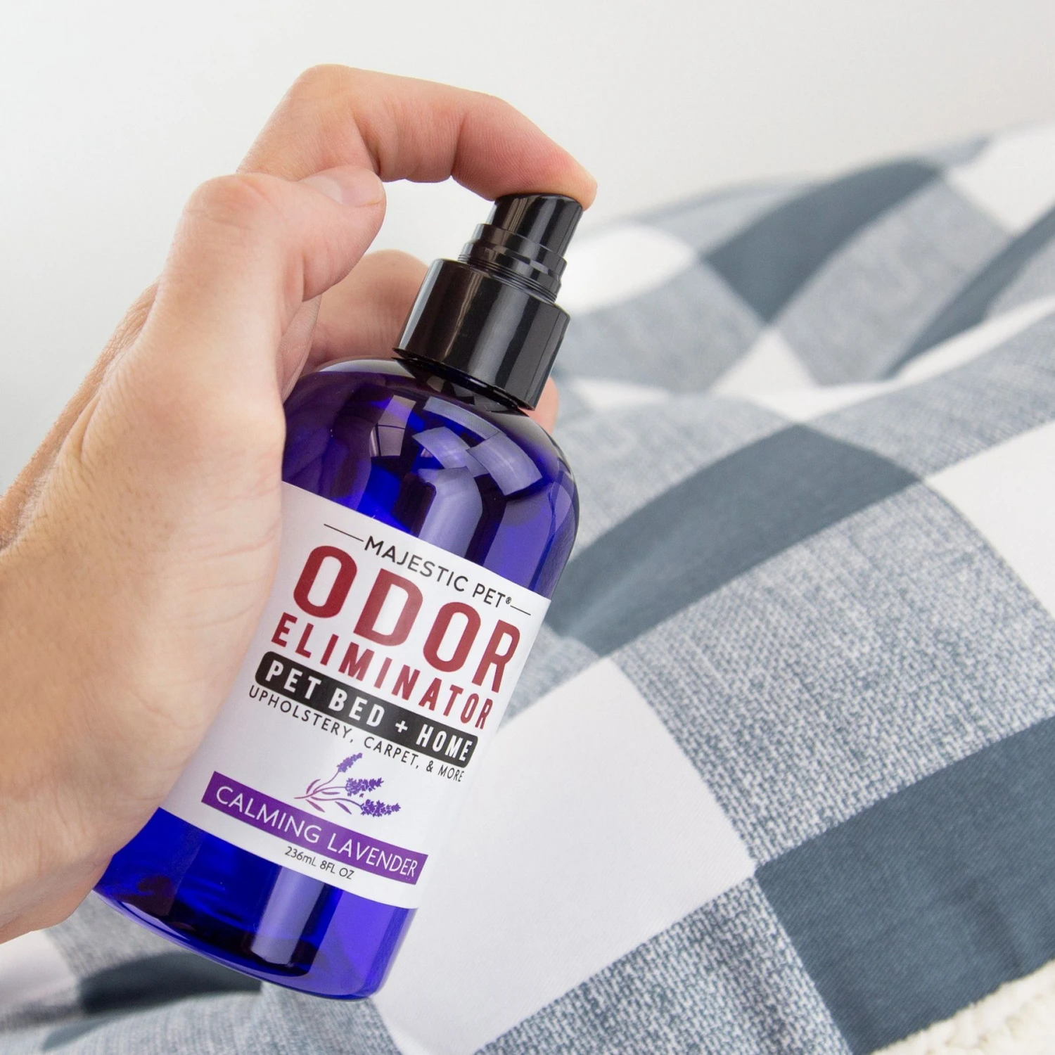 Majestic Pet Room & Linen Calming Lavender Deodorizer Spray, 8-oz Bottle 2 Majestic Pet Room & Linen Calming Lavender Deodorizer Spray, 8-oz Bottle - Image 2