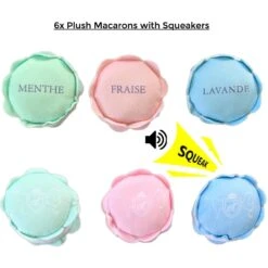 Bonne Et Filou Macaron Plush Squeaky Dog Toy -PetSafe Kong Shop 689886 PT4. AC SS1800 V1667518632