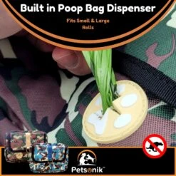 Petsonik Saddle Bag For Travel Dog Harness Accessory -PetSafe Kong Shop 690886 PT3. AC SS1800 V1669906951