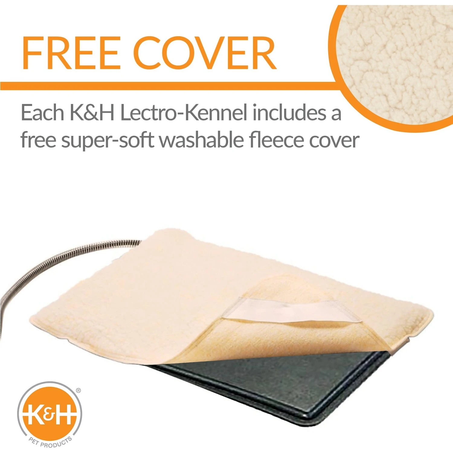 K&H Pet Products Original Lectro-Kennel Outdoor Heated Dog Pad With Cover 4 K&H Pet Products Original Lectro-Kennel Outdoor Heated Dog Pad With Cover - Image 4