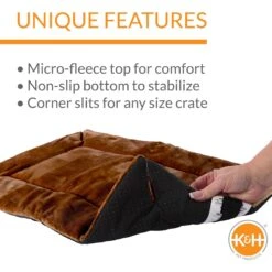 K&H Pet Products Self-Warming Dog Crate Pad, Mocha -PetSafe Kong Shop 69728 PT2. AC SS1800 V1692210114