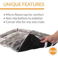 K&H Pet Products Self-Warming Dog Crate Pad, Gray -PetSafe Kong Shop 69734 PT2. AC SS1800 V1683565935