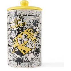 Fetch For Pets Spongebob "Peek-A-Boo" Dog Treat Jar, 10X15-in