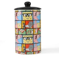 Fetch For Pets Spongebob Sponge Deco Dog Treat Jar, 10X15-in