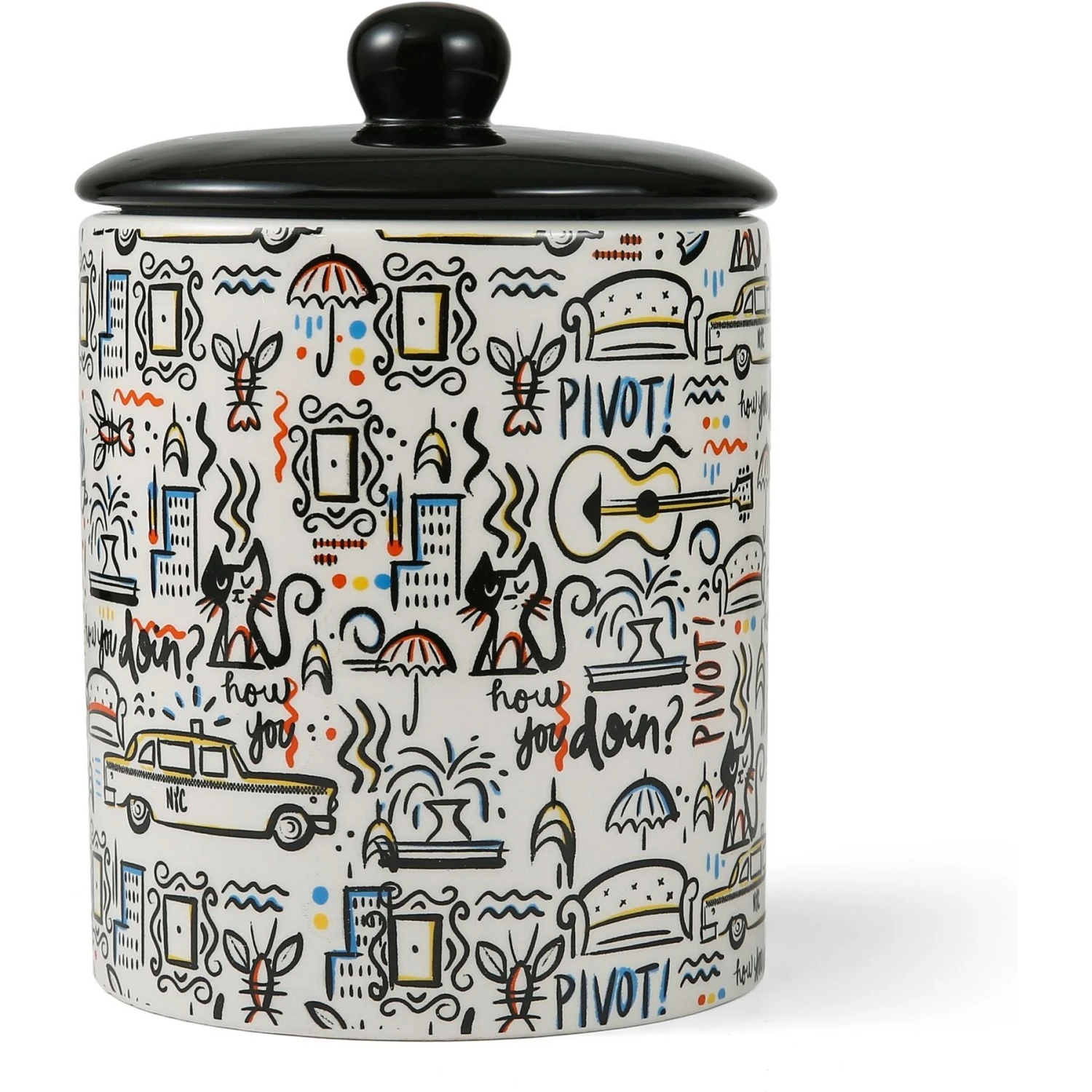 Fetch For Pets Friends City Doodle Dog Treat Jar 2 Fetch For Pets Friends City Doodle Dog Treat Jar - Image 2