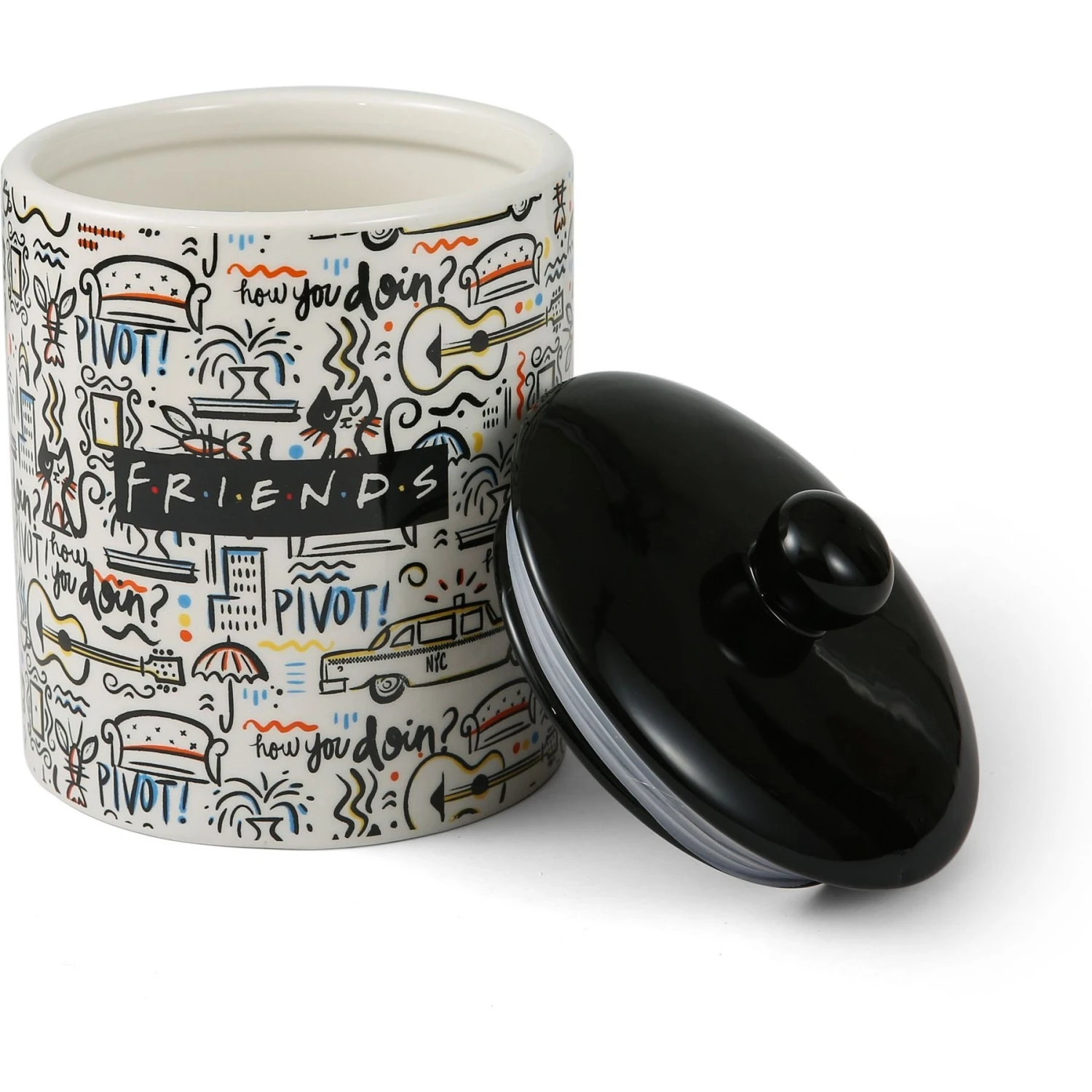 Fetch For Pets Friends City Doodle Dog Treat Jar 3 Fetch For Pets Friends City Doodle Dog Treat Jar - Image 3