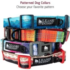 Leashboss Patterned Fabric Martingale Dog Collar -PetSafe Kong Shop 698566 PT3. AC SS1800 V1669946389
