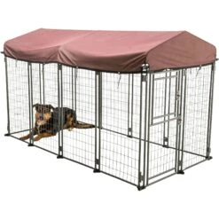 TRIXIE Deluxe Outdoor Dog Kennel With Cover, XX-Large, Black/Burgundy 12 TRIXIE Deluxe Outdoor Dog Kennel With Cover, XX-Large, Black/Burgundy -PetSafe Kong Shop 701438 PT5. AC SS1800 V1668551352