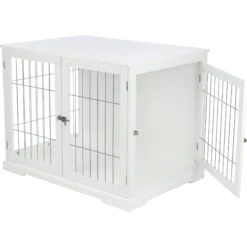 TRIXIE Wood & Wire Furniture Side Table Pet Crate, Large -PetSafe Kong Shop 701486 PT4. AC SS1800 V1668547494
