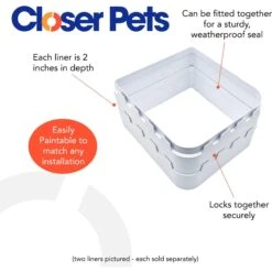 Closer Pets Cat Mate 2-inch Wall Liner Door Accessory, White, Large 8 Closer Pets Cat Mate 2-inch Wall Liner Door Accessory, White, Large -PetSafe Kong Shop 704174 PT2. AC SS1800 V1671644162