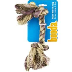 Booda Multi Color 2-Knot Rope Bone Dog Toy