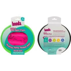 Booda Soft Bite Tail Spin Flyer Flying Disc Dog Toy, Color Varies -PetSafe Kong Shop 70599 PT8. AC SS1800 V1534452146