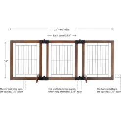 MyPet Wide Versa-Lock Freestanding Cat & Dog Gate, Woodtone 11 MyPet Wide Versa-Lock Freestanding Cat & Dog Gate, Woodtone -PetSafe Kong Shop 711822 PT5. AC SS1800 V1670437541