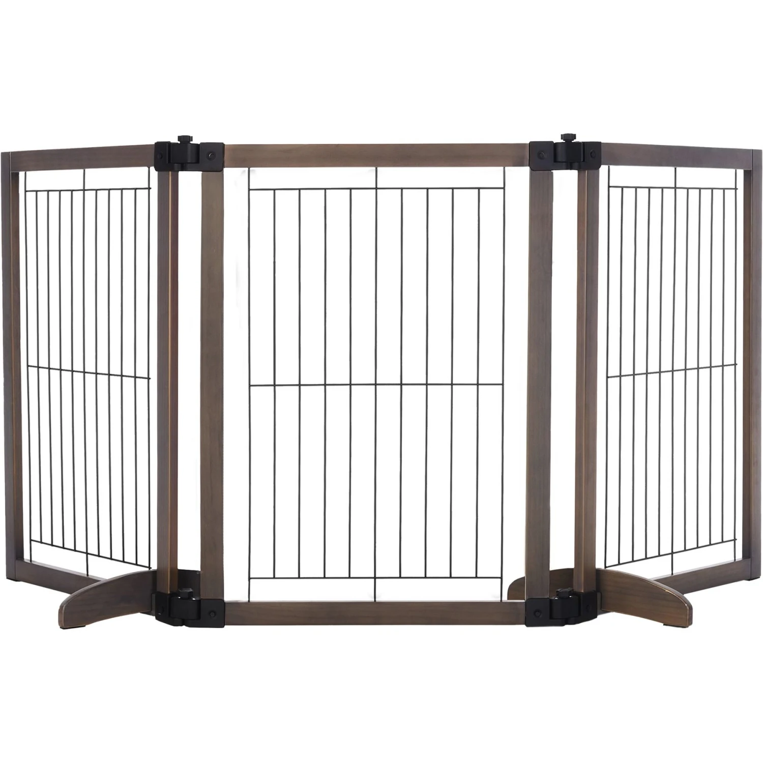 MyPet Extra Wide Versa-Lock Freestanding Cat & Dog Gate, Woodtone 6 MyPet Extra Wide Versa-Lock Freestanding Cat & Dog Gate, Woodtone - Image 6