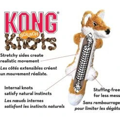 KONG Scrunch Knots Raccoon Dog Toy -PetSafe Kong Shop 71943 PT3. AC SS1800 V1603166902
