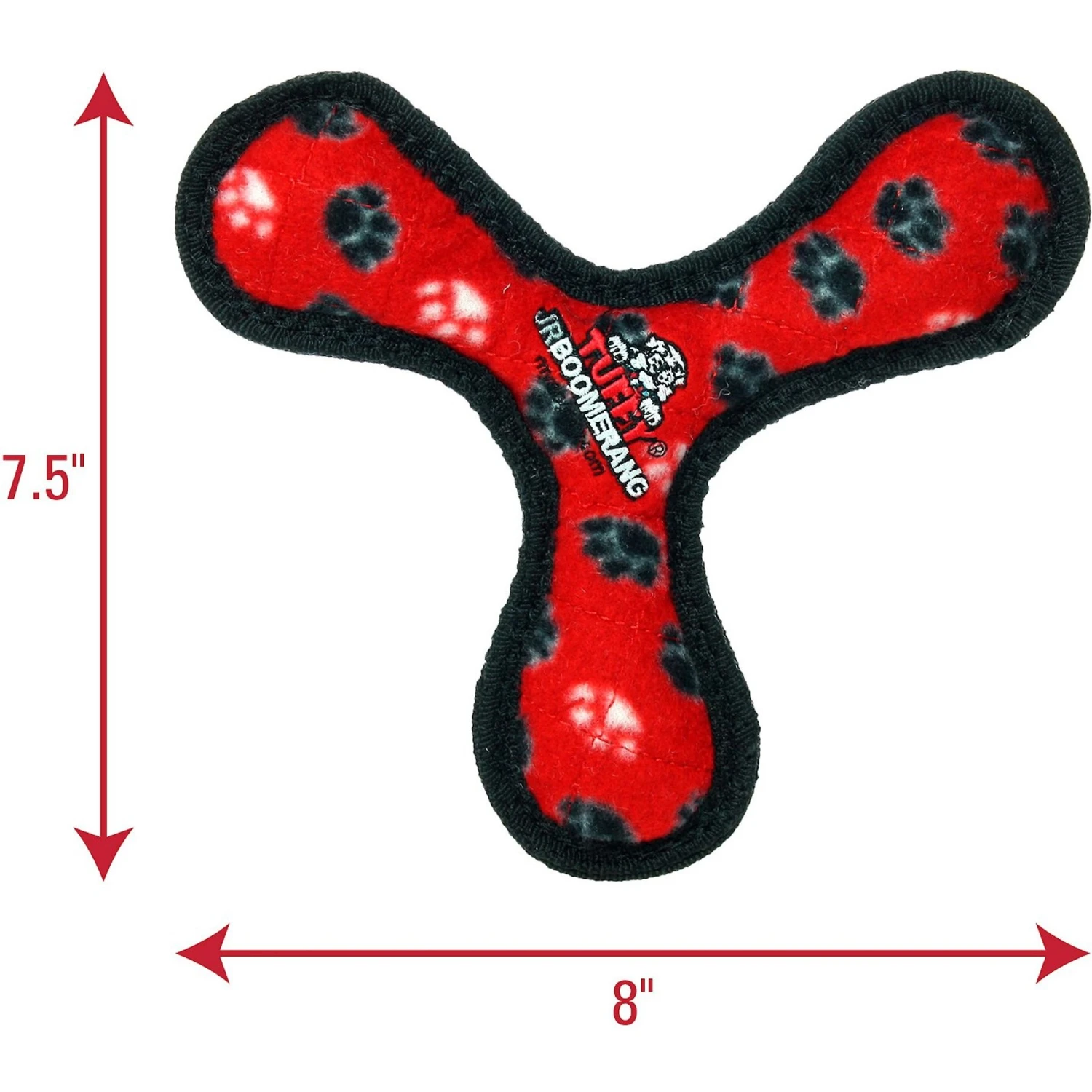 Tuffy's Junior Bowmerang Squeaky Plush Dog Toy 2 Tuffy's Junior Bowmerang Squeaky Plush Dog Toy - Image 2