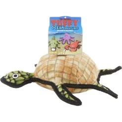 Tuffy's Ocean Creatures Burtle Turtle Plush Dog Toy -PetSafe Kong Shop 72169 PT5. AC SS1800 V1589493367