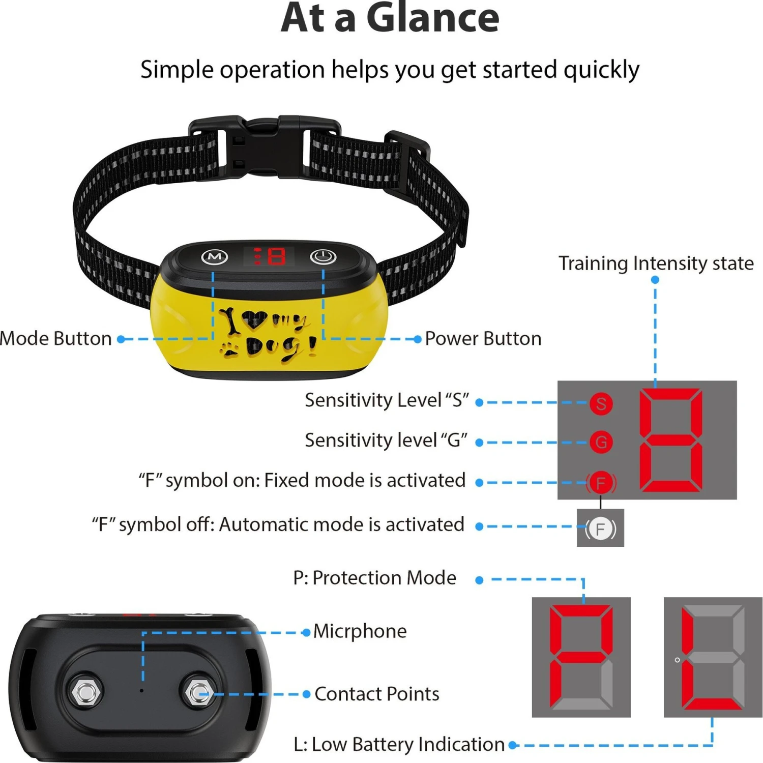 Petdiary Dog Bark Control Collar, Black 8 Petdiary Dog Bark Control Collar, Black - Image 8