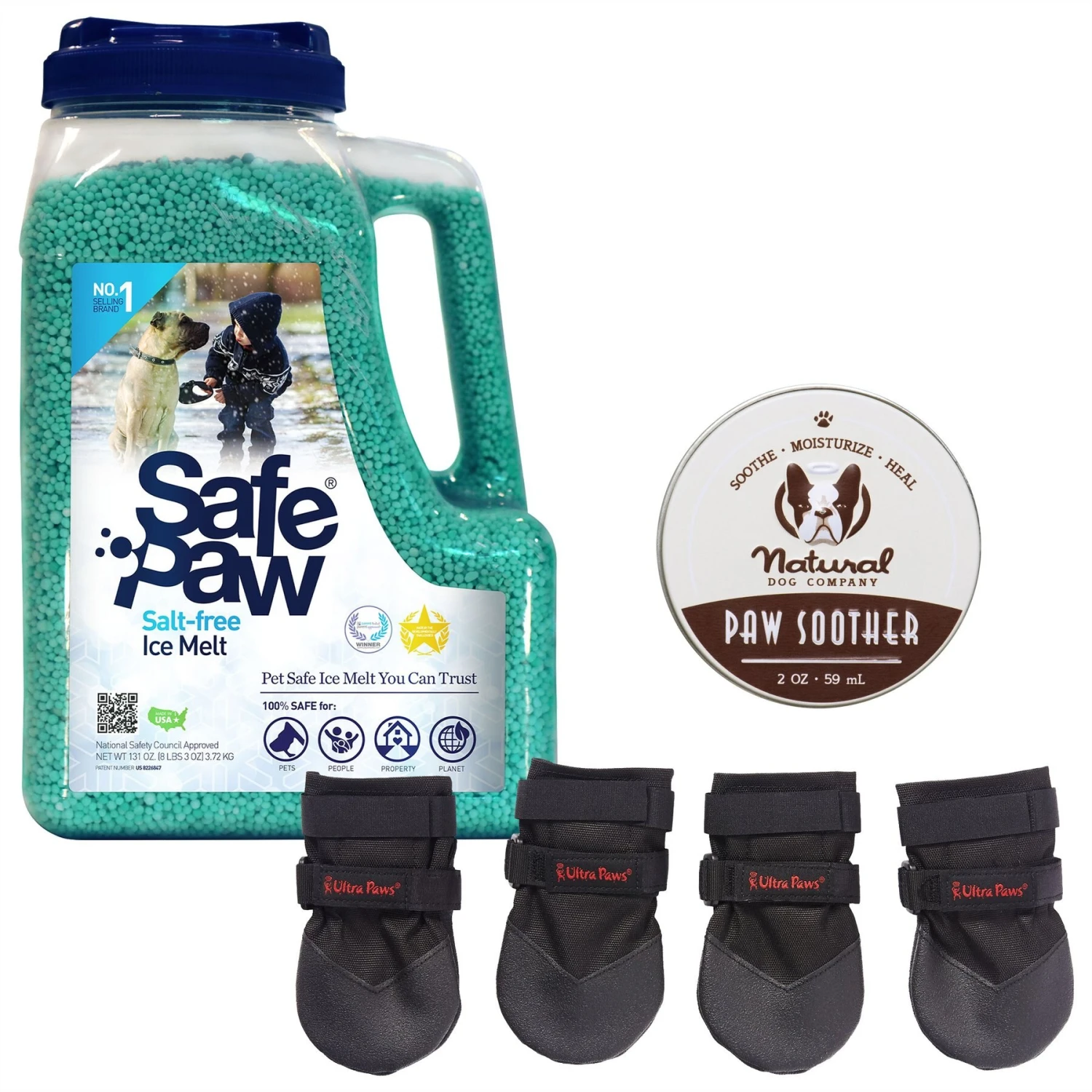 Natural Dog Company Paw Soother Dog Paw Balm + 2 Items 1 Natural Dog Company Paw Soother Dog Paw Balm + 2 Items