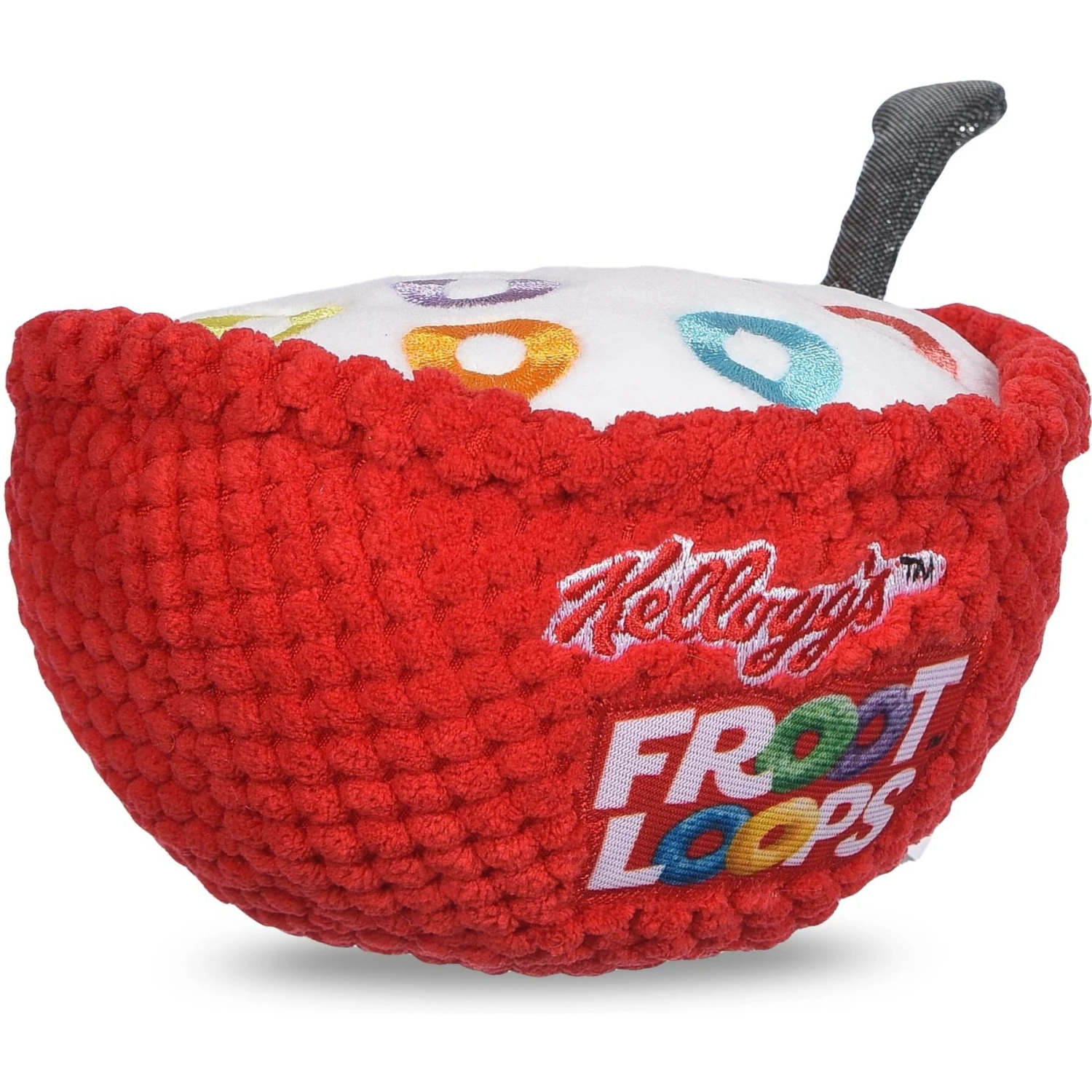 Fetch For Pets Kellogg's Froot Loops Cereal Bowl Plush Squeaky Dog Toy, Small 2 Fetch For Pets Kellogg's Froot Loops Cereal Bowl Plush Squeaky Dog Toy, Small - Image 2