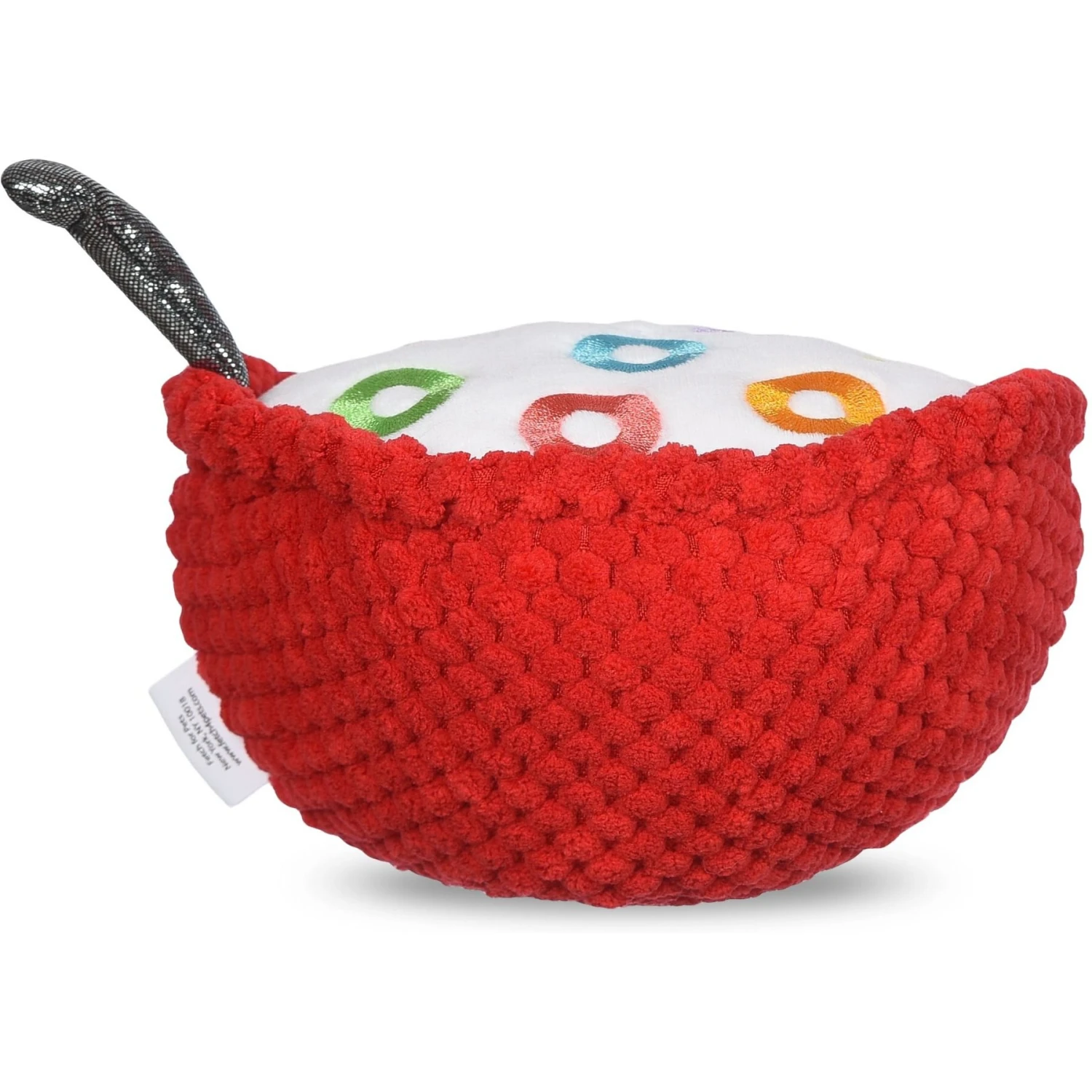 Fetch For Pets Kellogg's Froot Loops Cereal Bowl Plush Squeaky Dog Toy, Small 3 Fetch For Pets Kellogg's Froot Loops Cereal Bowl Plush Squeaky Dog Toy, Small - Image 3