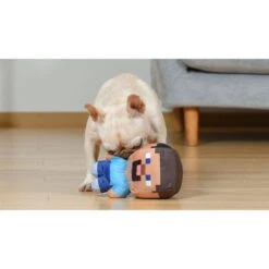 Fetch For Pets Minecraft Steve Figure Plush Squeaky Dog Toy, Large -PetSafe Kong Shop 728494 PT4. AC SS1800 V1682609177