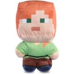 Fetch For Pets Minecraft Alex Figure Plush Squeaky Dog Toy, Large