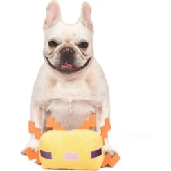 Fetch For Pets Minecraft Gold Axolotl Figure Plush Squeaky Dog Toy, Large -PetSafe Kong Shop 728542 PT3. AC SS1800 V1682608499