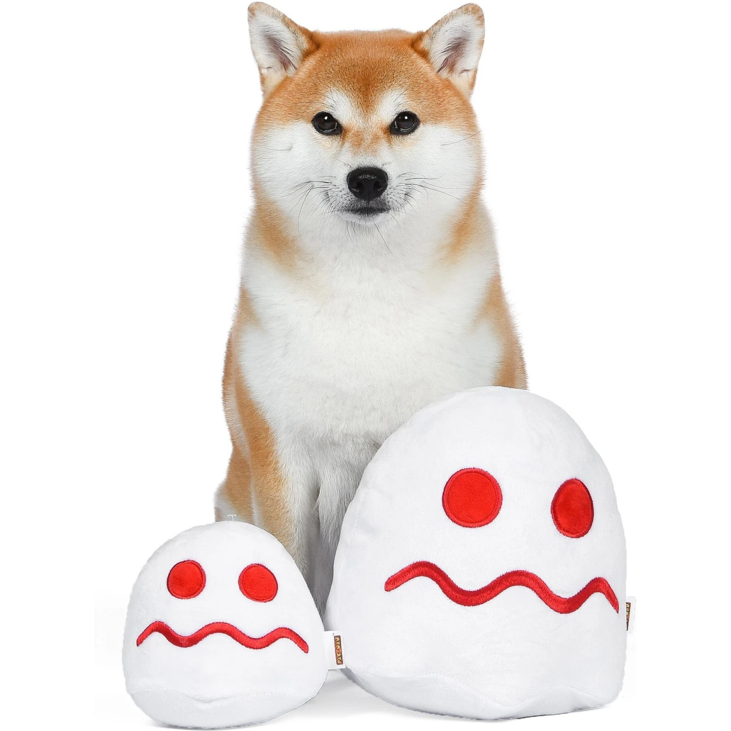 Fetch For Pets Pac-Man Turn-To-White Figure Plush Squeaky Dog Toy 4 Fetch For Pets Pac-Man Turn-To-White Figure Plush Squeaky Dog Toy - Image 4