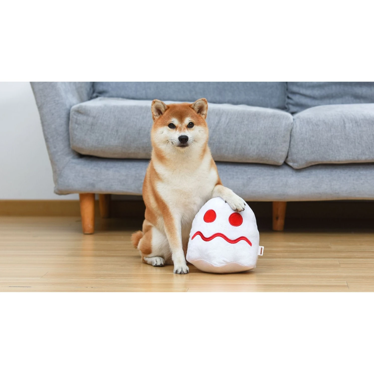 Fetch For Pets Pac-Man Turn-To-White Figure Plush Squeaky Dog Toy 5 Fetch For Pets Pac-Man Turn-To-White Figure Plush Squeaky Dog Toy - Image 5