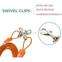 IntelliLeash Dog Tie-Out Cable, Orange -PetSafe Kong Shop 731502 PT4. AC SS1800 V1683906010