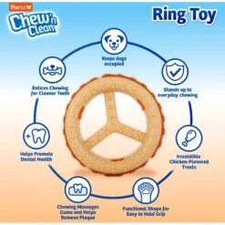 Hartz Chew 'n Clean Ring Dog Toy, Medium -PetSafe Kong Shop 731678 PT2. AC SS1800 V1670513911