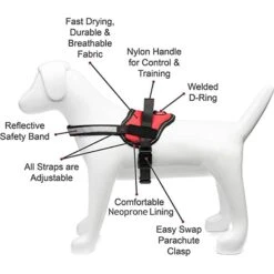 Industrial Puppy Reflective Hook & Loop Strap Dog Harness -PetSafe Kong Shop 732654 PT2. AC SS1800 V1670517293