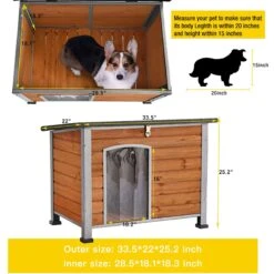 Aivituvin Wooden Heavy Duty Dog House -PetSafe Kong Shop 734502 PT5. AC SS1800 V1670601157
