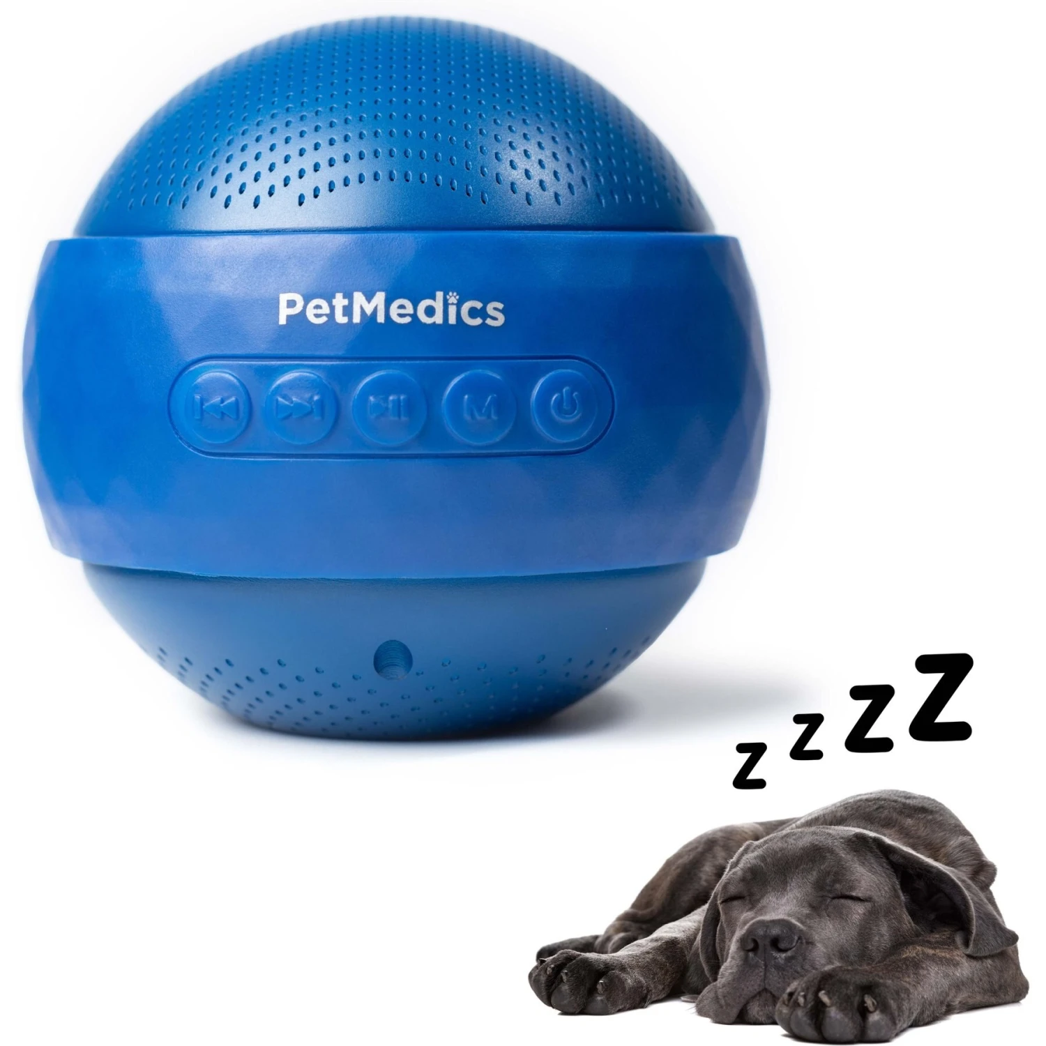 PetMedics Premium Pet Sound Soother With Noise Detecting Microphones, Blue 1 PetMedics Premium Pet Sound Soother With Noise Detecting Microphones, Blue