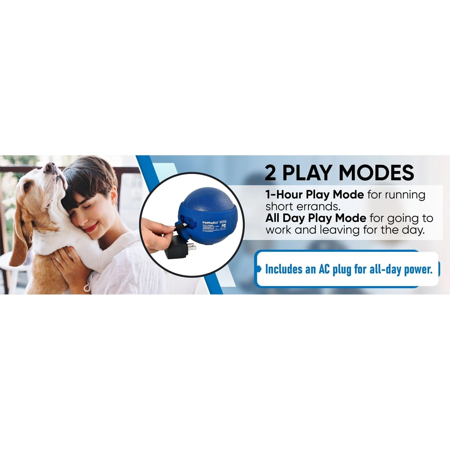 PetMedics Premium Pet Sound Soother With Noise Detecting Microphones, Blue 5 PetMedics Premium Pet Sound Soother With Noise Detecting Microphones, Blue - Image 5