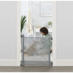 Carlson Pet Products Retractable Safety Dog Gate, Gray, Large -PetSafe Kong Shop 735742 PT3. AC SS1800 V1670533364