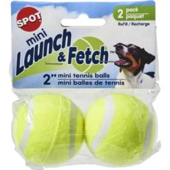 Ethical Pet Tennis Ball Dog Toy, Yellow, 2 Count