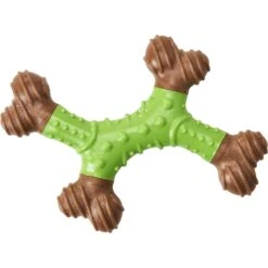 Ethical Pet Bambone X-Bone Apple Flavored Bone Dog Toy, Brown/Green 6 Ethical Pet Bambone X-Bone Apple Flavored Bone Dog Toy, Brown/Green -PetSafe Kong Shop 736142 PT2. AC SS1800 V1683297514
