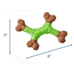 Ethical Pet Bambone X-Bone Apple Flavored Bone Dog Toy, Brown/Green 7 Ethical Pet Bambone X-Bone Apple Flavored Bone Dog Toy, Brown/Green -PetSafe Kong Shop 736142 PT3. AC SS1800 V1683292205