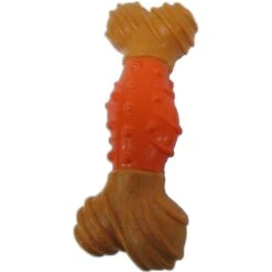 Ethical Pet BambonePeanut Butter Flavored BoneDog Toy, Brown/Orange -PetSafe Kong Shop 736174 PT2. AC SS1800 V1683292139